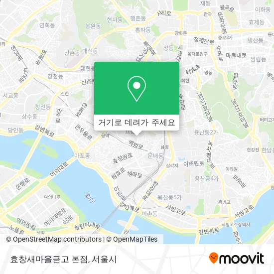 효창새마을금고 본점 지도