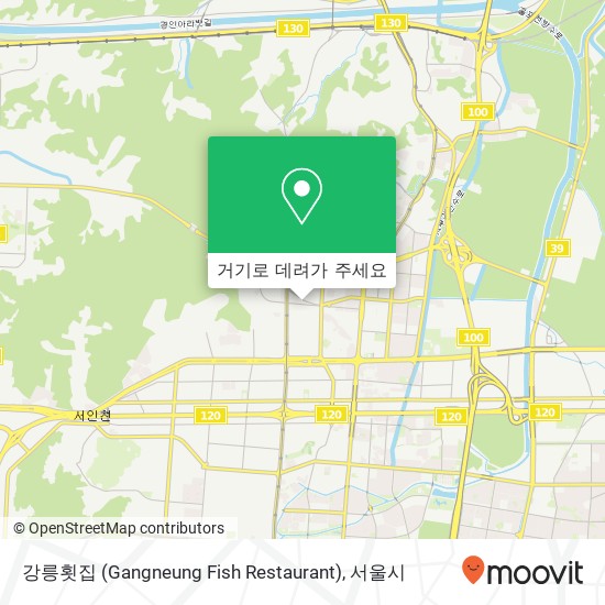 강릉횟집 (Gangneung Fish Restaurant) 지도