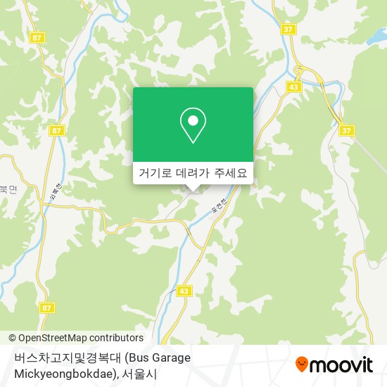 버스차고지및경복대 (Bus Garage Mickyeongbokdae) 지도