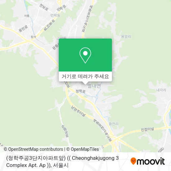 (청학주공3단지아파트앞) (( Cheonghakjugong 3 Complex Apt. Ap )) 지도