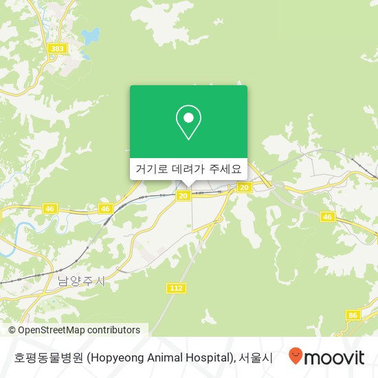 호평동물병원 (Hopyeong Animal Hospital) 지도