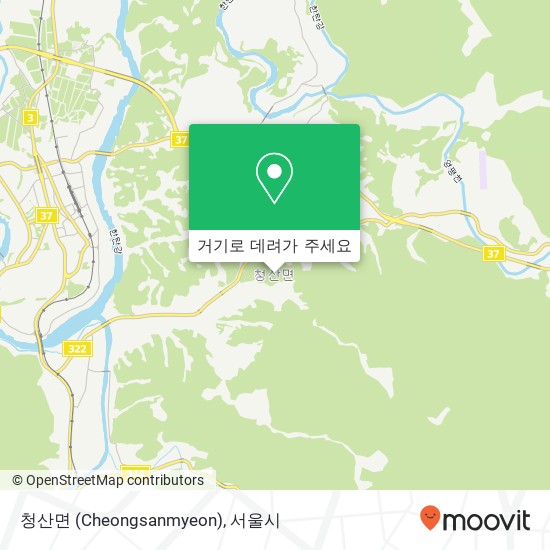 청산면 (Cheongsanmyeon) 지도