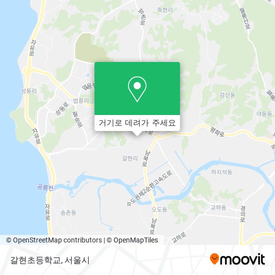 갈현초등학교 지도