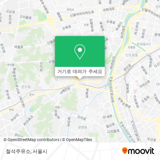 철석주유소 지도