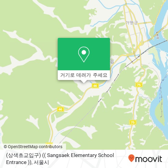 (상색초교입구) (( Sangsaek Elementary School Entrance )) 지도