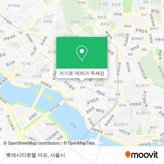 롯데시티호텔 마포 지도