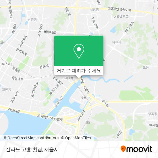 전라도 고흥 횟집 지도