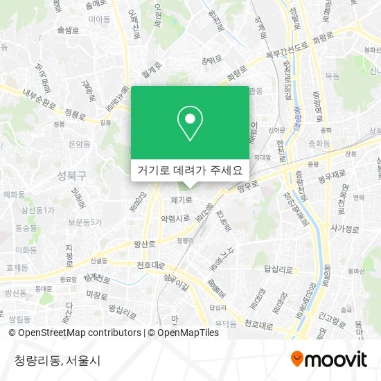 청량리동 지도