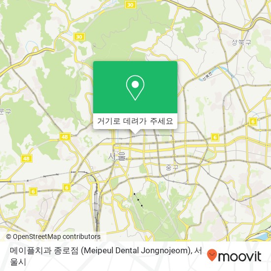 메이플치과 종로점 (Meipeul Dental Jongnojeom) 지도