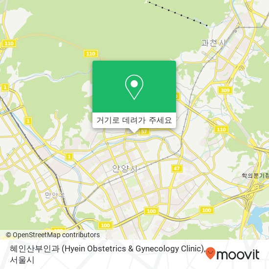 혜인산부인과 (Hyein Obstetrics & Gynecology Clinic) 지도
