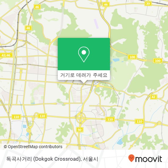 독곡사거리 (Dokgok Crossroad) 지도