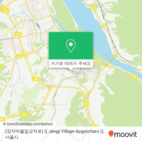 (장지마을앞교차로) (( Jangji Village Apgyocharo )) 지도