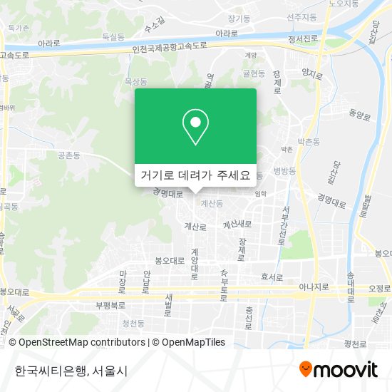 한국씨티은행 지도