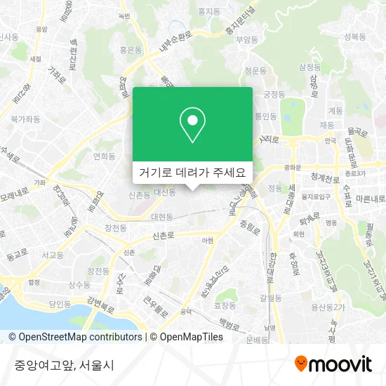 중앙여고앞 지도