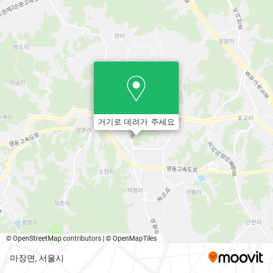 마장면 지도