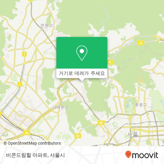 비콘드림힐 아파트 지도