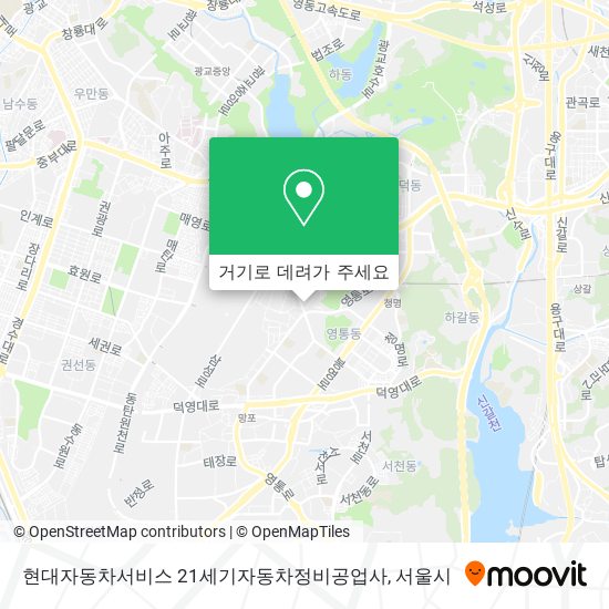 현대자동차서비스 21세기자동차정비공업사 지도