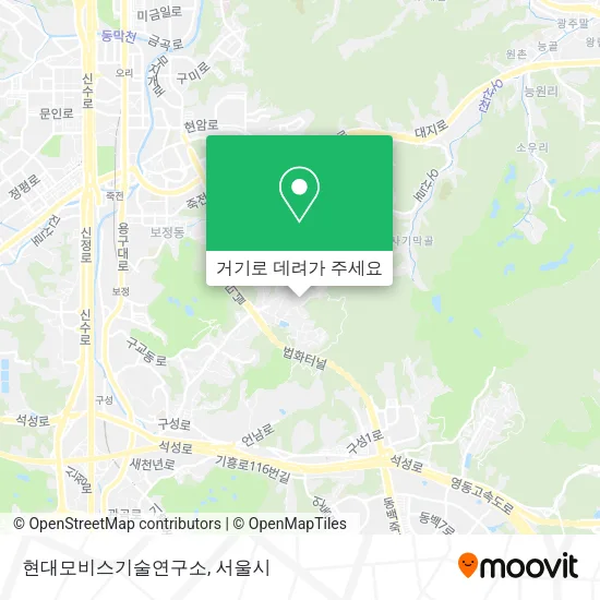 현대모비스기술연구소 지도