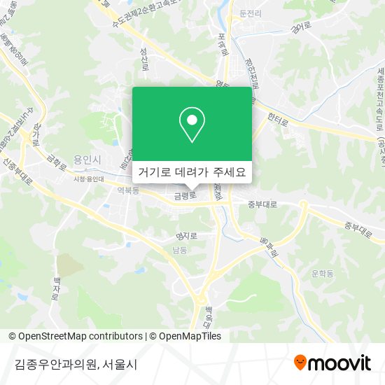 김종우안과의원 지도