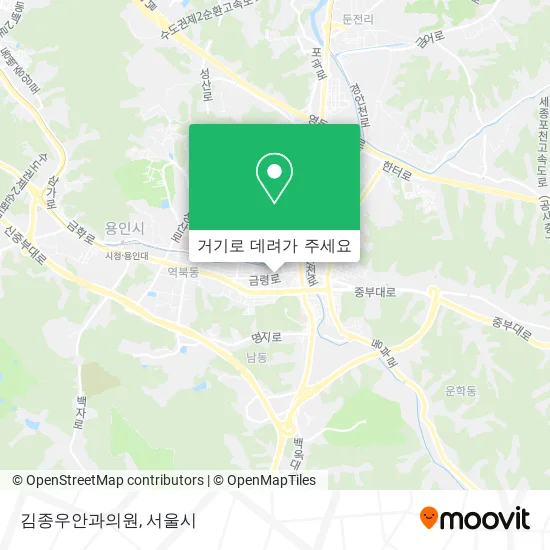 김종우안과의원 지도