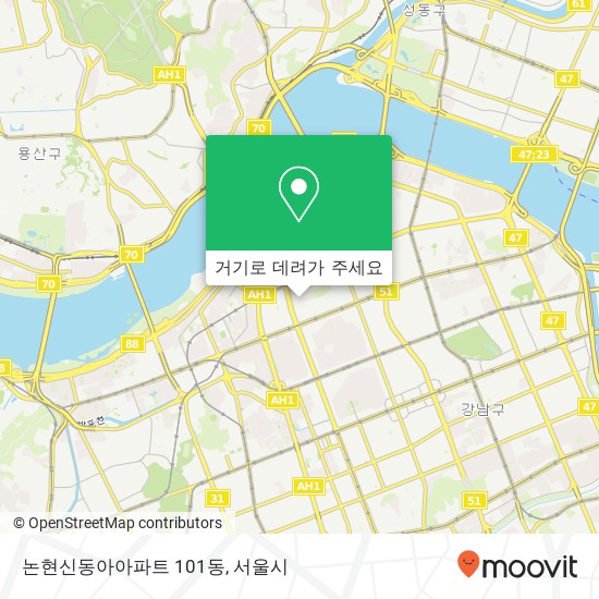 논현신동아아파트 101동 지도