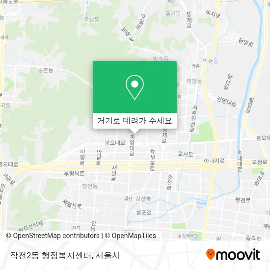 작전2동 행정복지센터 지도