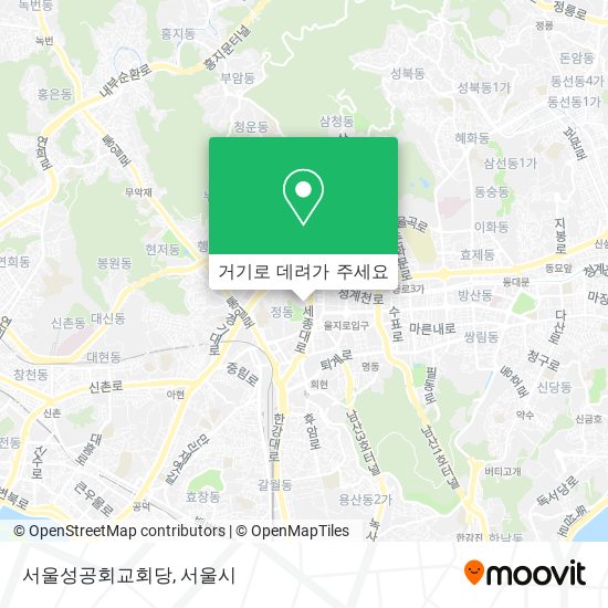 서울성공회교회당 지도