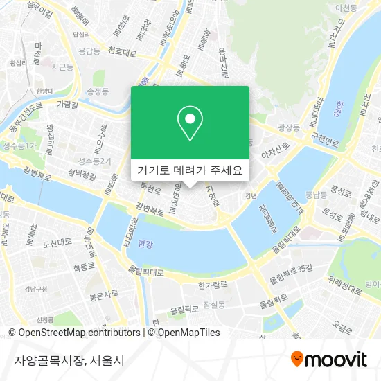 자양골목시장 지도