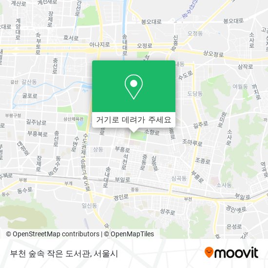 부천 숲속 작은 도서관 지도