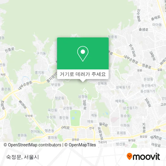 숙정문 지도