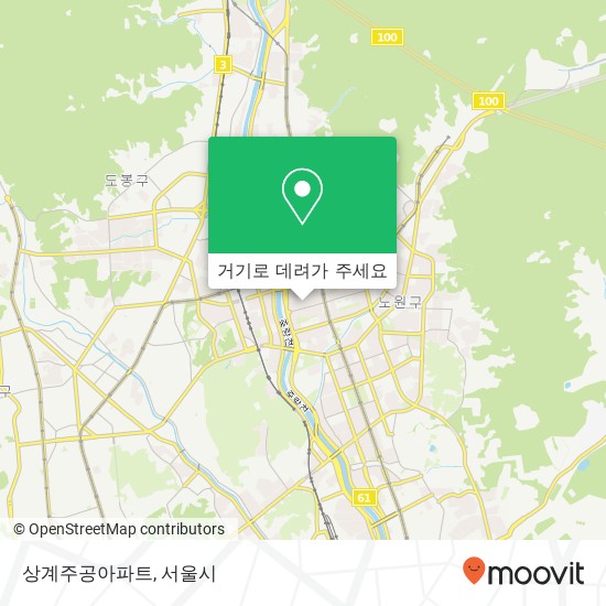 상계주공아파트 지도