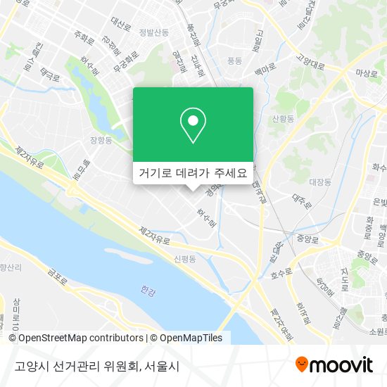 고양시 선거관리 위원회 지도