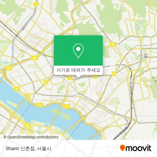 Shanti 신촌점 지도