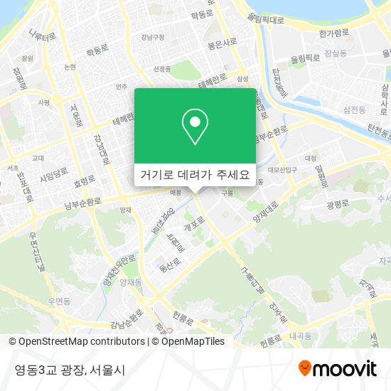 영동3교 광장 지도