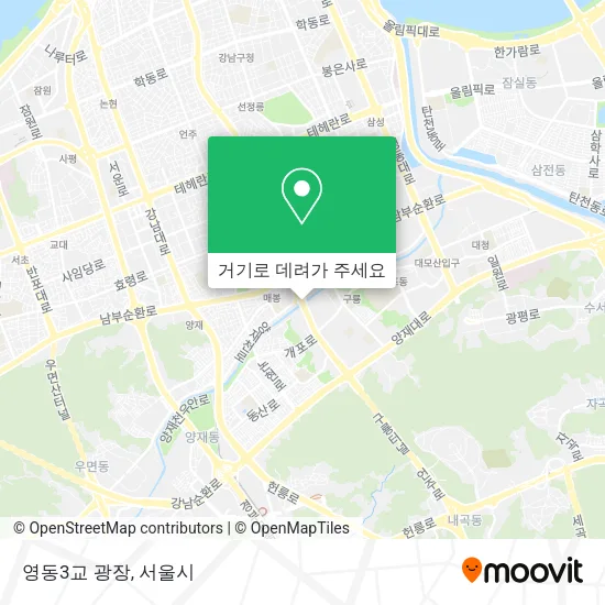 영동3교 광장 지도
