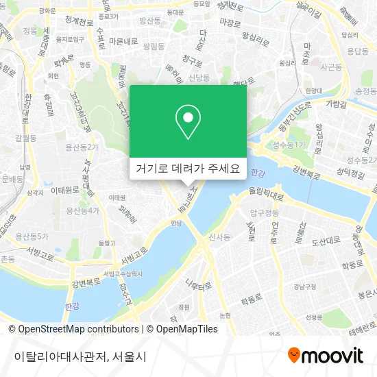 이탈리아대사관저 지도