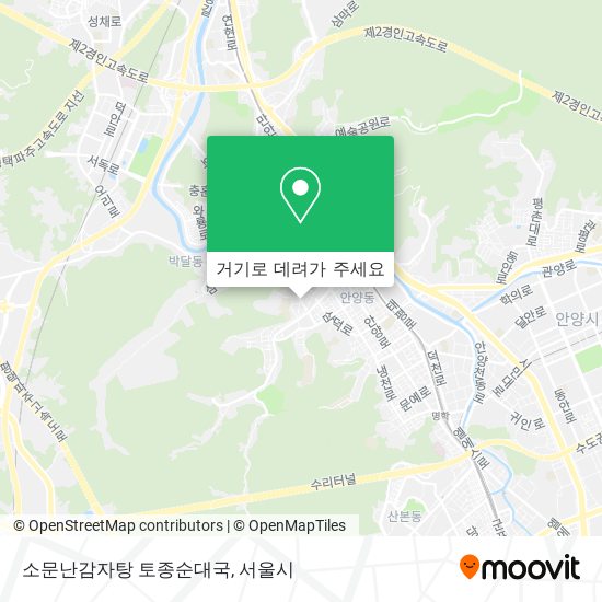 소문난감자탕 토종순대국 지도