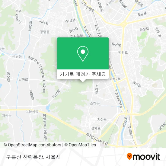 구름산 산림욕장 지도