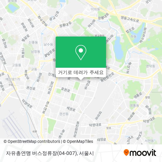 자유총연맹 버스정류장(04-007) 지도