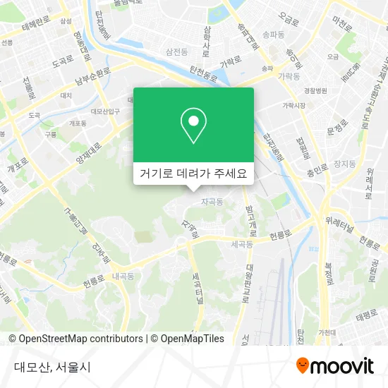 대모산 지도