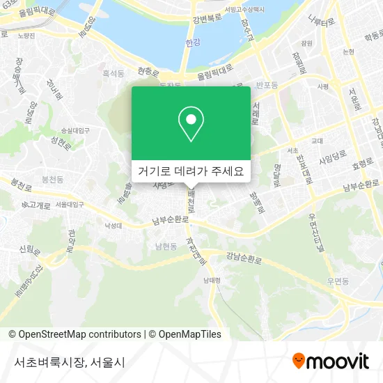 서초벼룩시장 지도