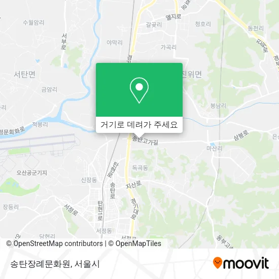송탄장례문화원 지도