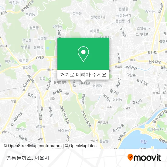 명동돈까스 지도