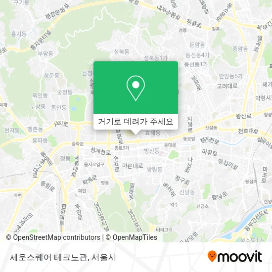세운스퀘어 테크노관 지도