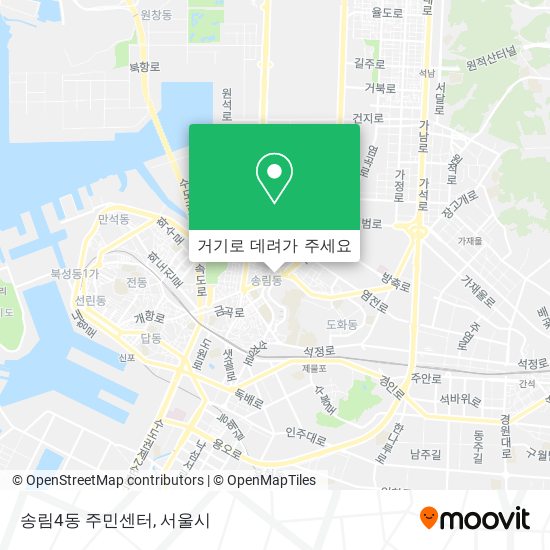 송림4동 주민센터 지도