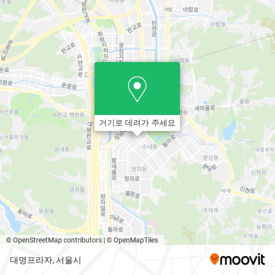 대명프라자 지도