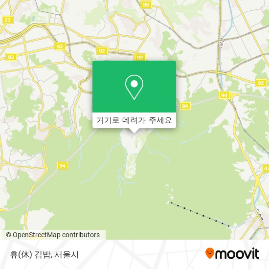휴(休) 김밥 지도