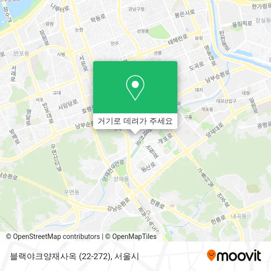 블랙야크양재사옥 (22-272) 지도