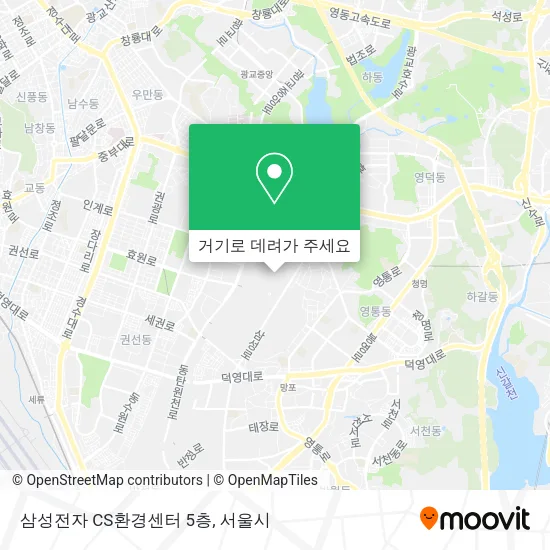 삼성전자 CS환경센터 5층 지도