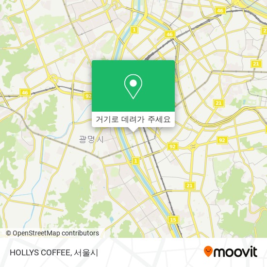 HOLLYS COFFEE 지도